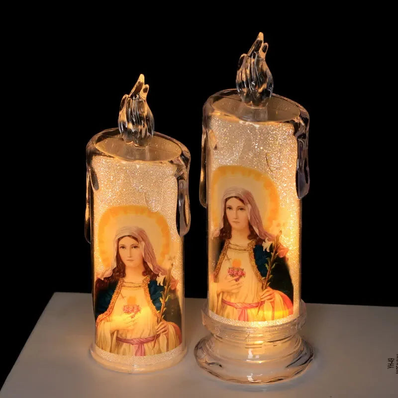Blessed Image Candle – Perfect for Prayer & Reflection