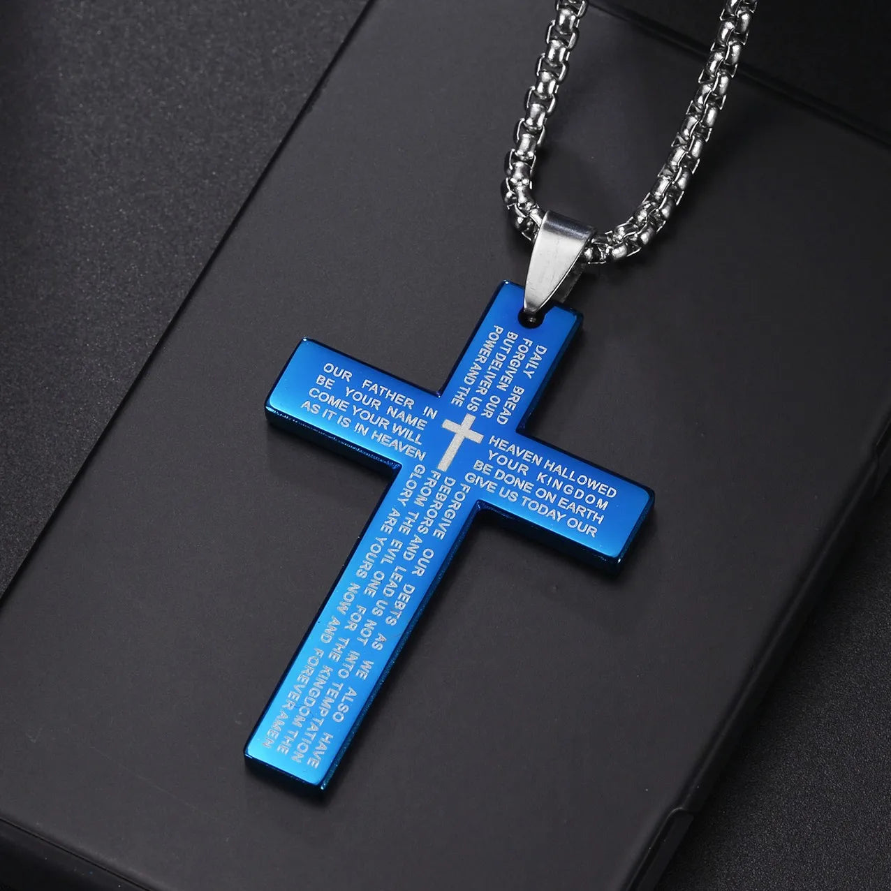Lord's Prayer Stainless steel Necklace Unisex