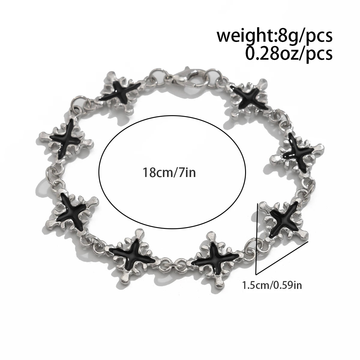 Black Cross Artistic Bracelet – Spiritual Protection