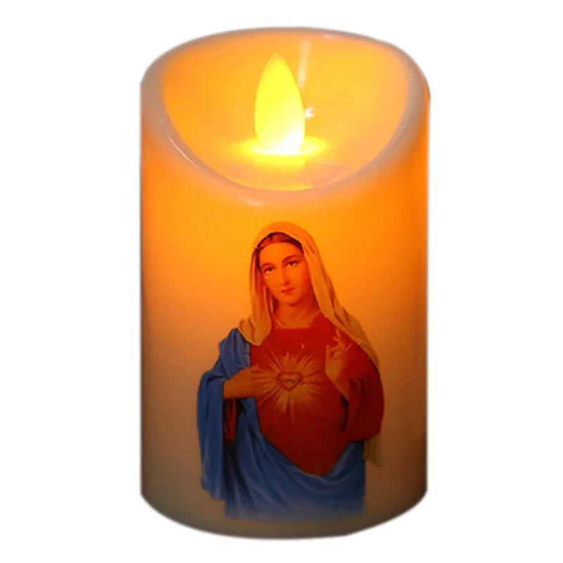 Blessed Image Candle – Perfect for Prayer & Reflection