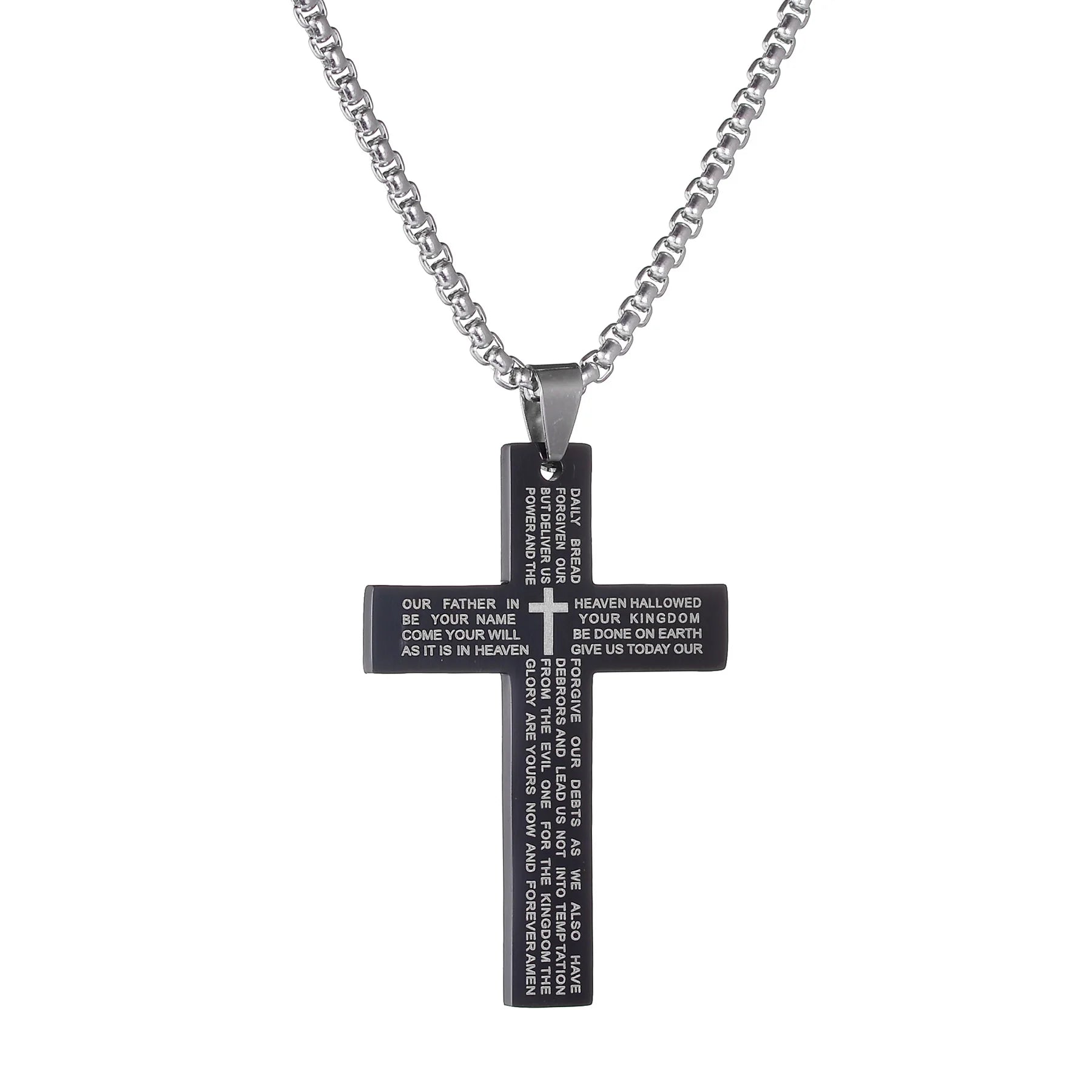 Lord's Prayer Stainless steel Necklace Unisex