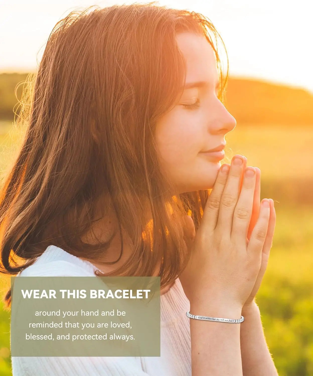 Prayer Bracelet – Psalm 46:5 “God Is Always With Her"