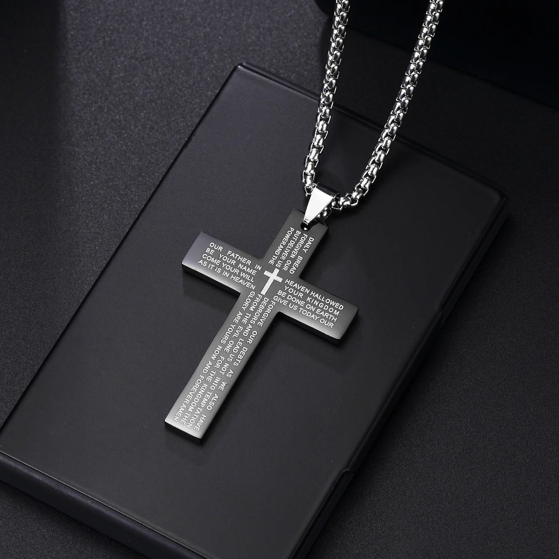 Lord's Prayer Stainless steel Necklace Unisex