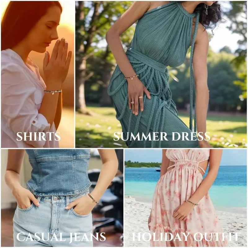 Natural Stone Faith Bracelet with Cross – A Reminder That God Cares