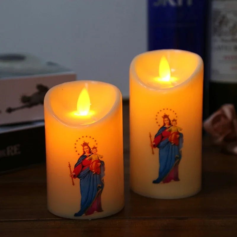 Blessed Image Candle – Perfect for Prayer & Reflection