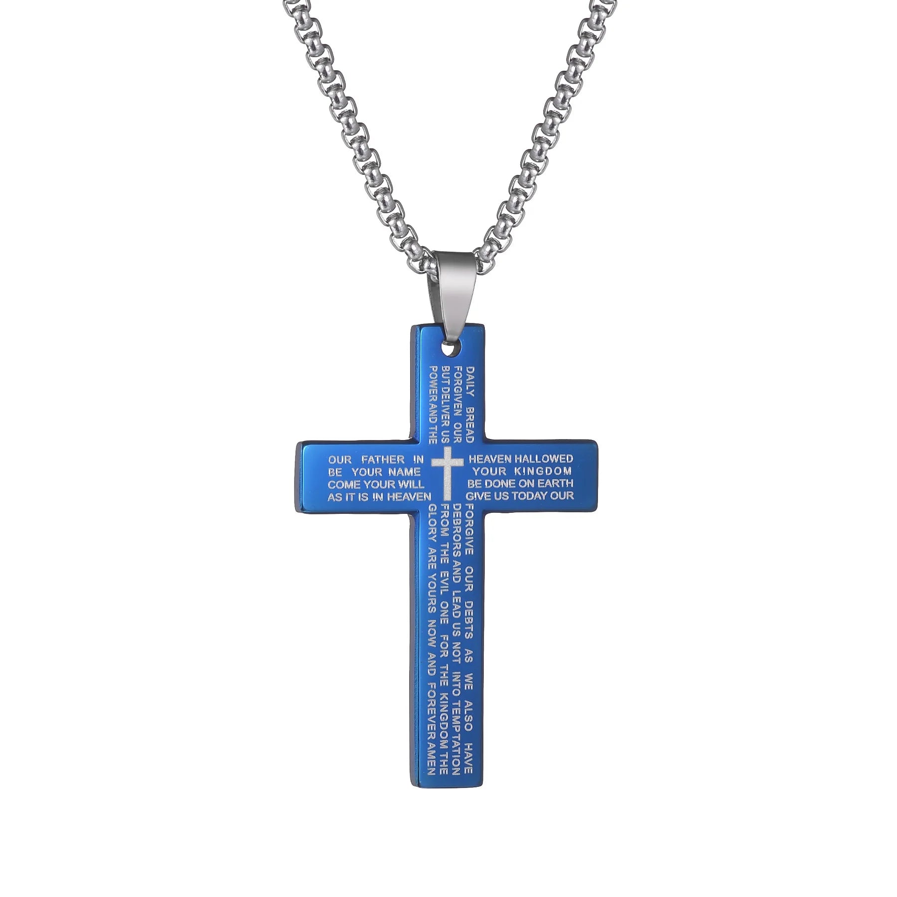 Lord's Prayer Stainless steel Necklace Unisex