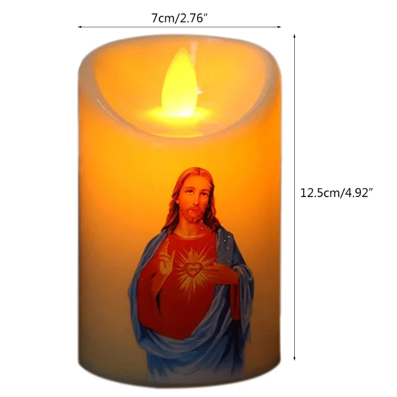 Blessed Image Candle – Perfect for Prayer & Reflection