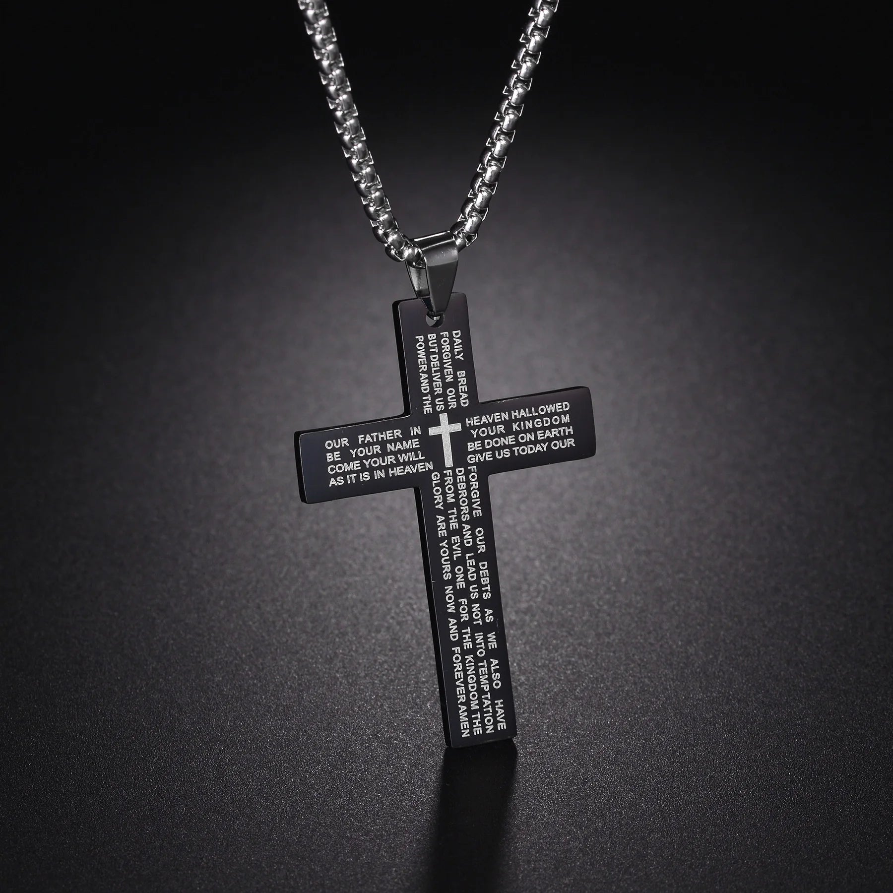 Lord's Prayer Stainless steel Necklace Unisex