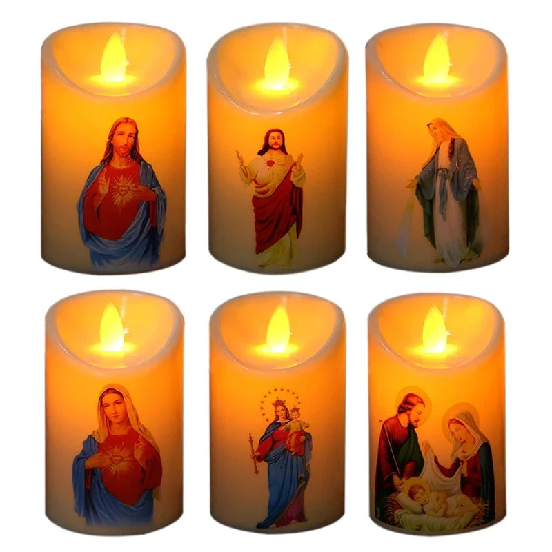 Blessed Image Candle – Perfect for Prayer & Reflection