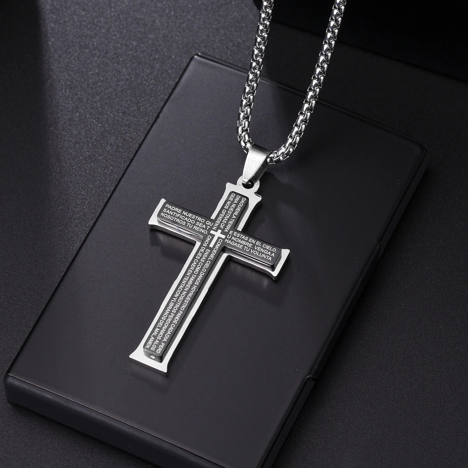 Lord's Prayer Stainless steel Necklace Unisex