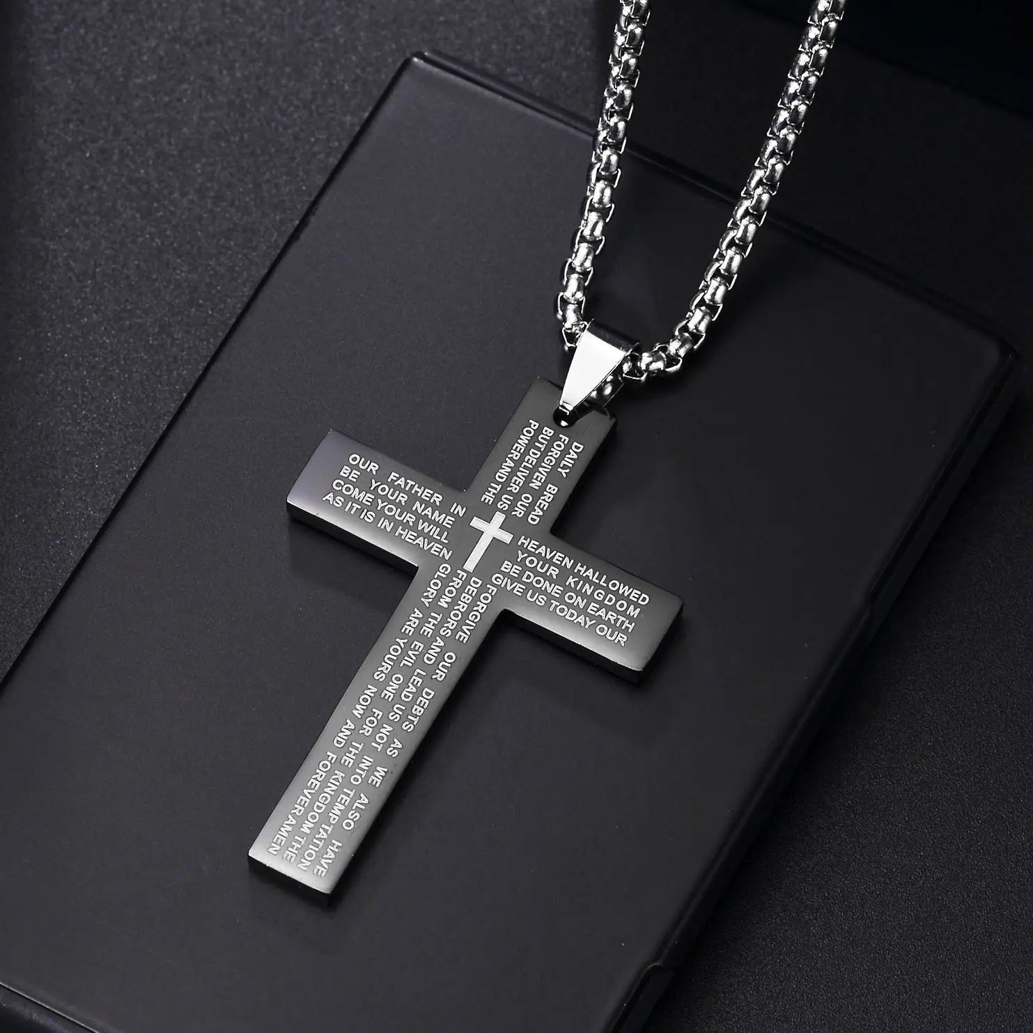 Lord's Prayer Stainless steel Necklace Unisex