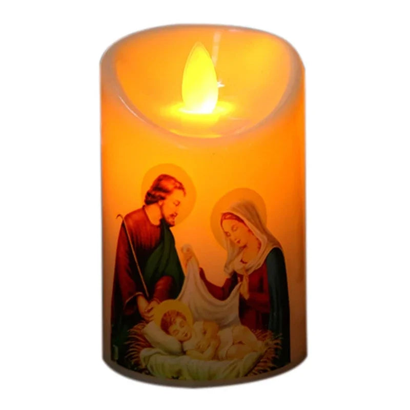 Blessed Image Candle – Perfect for Prayer & Reflection