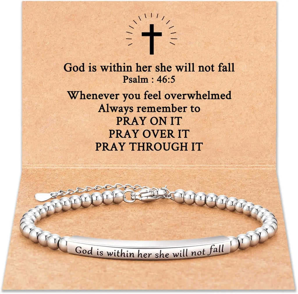 Prayer Bracelet – Psalm 46:5 “God Is Always With Her"