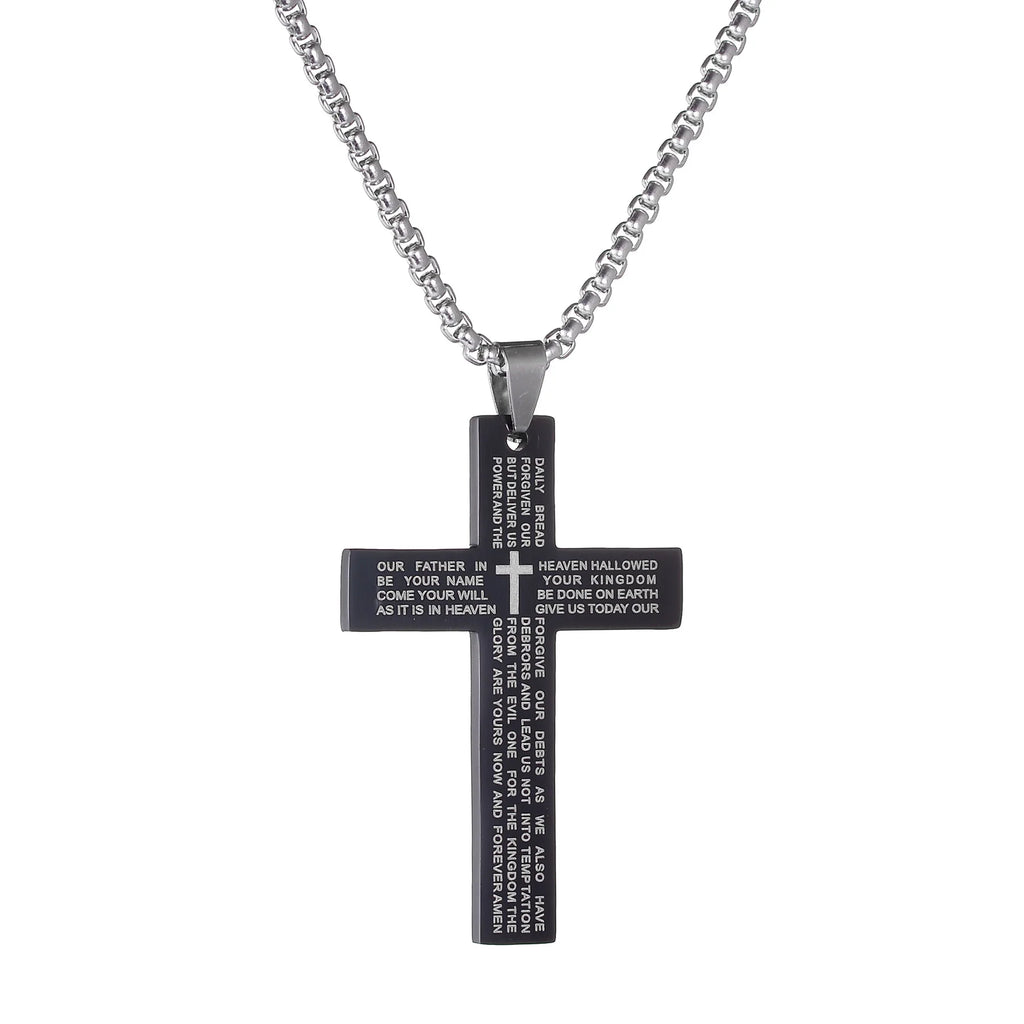 Lord's Prayer Stainless steel Necklace Unisex