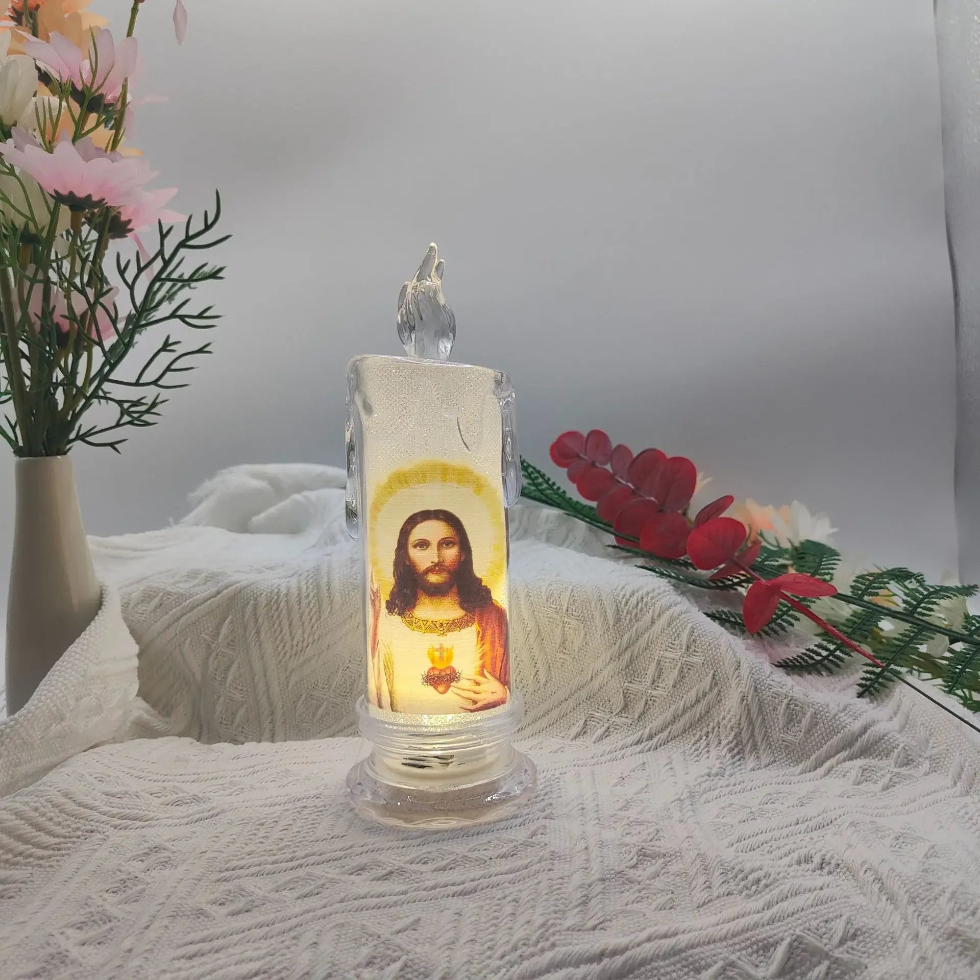 Blessed Image Candle – Perfect for Prayer & Reflection